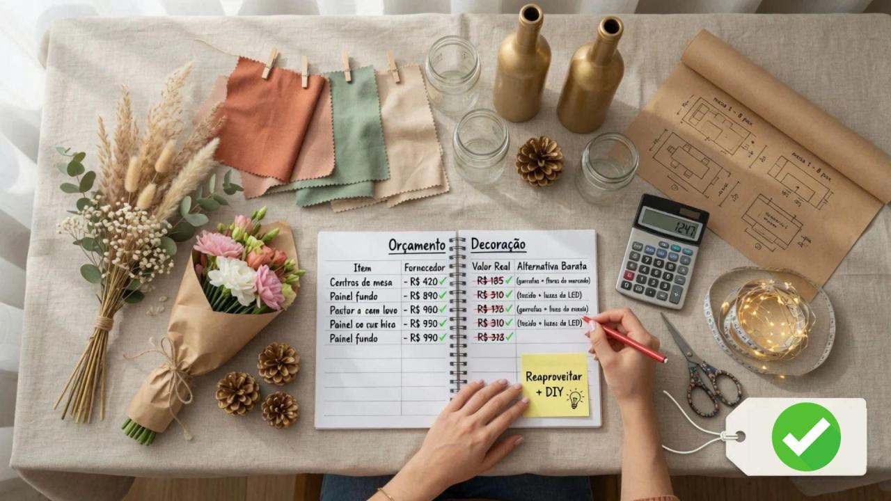 Como escolher a decoração certa para o seu evento sem gastar mais do que precisa
