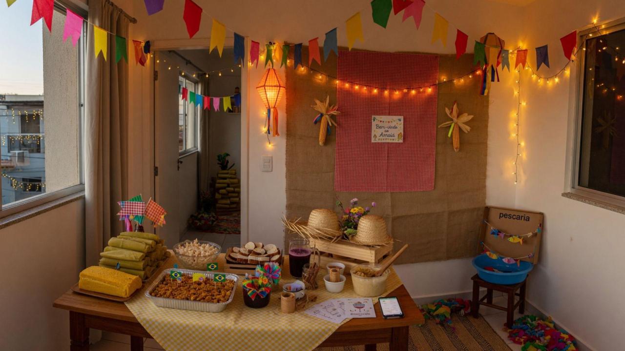 Festa Junina em casa: como montar um arraiá compacto e barato para o próximo fim de semana