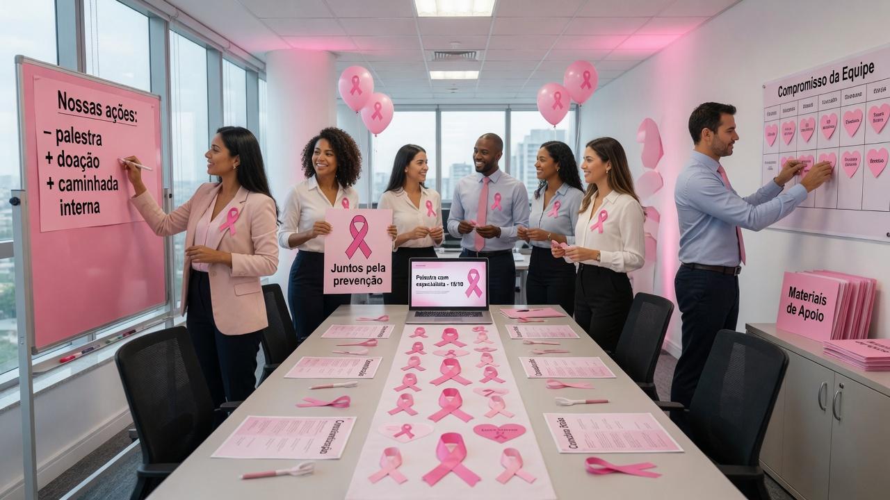 Outubro Rosa na empresa: como organizar uma ação de conscientização que envolva a equipe