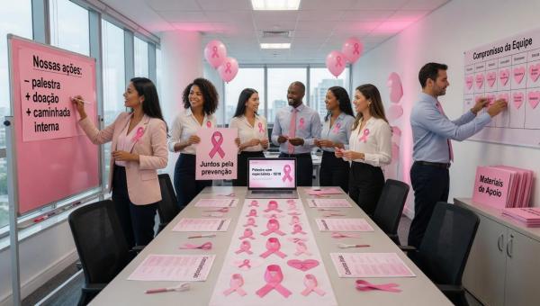 Outubro Rosa na empresa: como organizar uma ação de conscientização que envolva a equipe